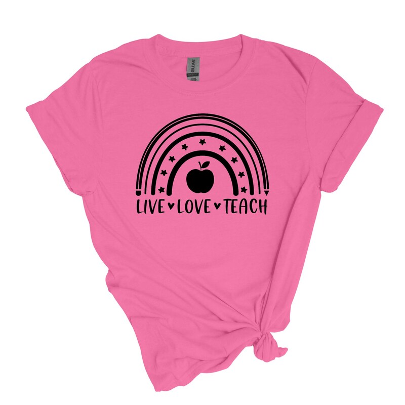 Live 🌷 Love ❣️ Teach 👩‍🏫 - Adult Unisex Soft T-shirt